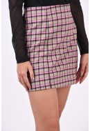 Fusta Yas Yascarmine Hw Carmine Rose Checks